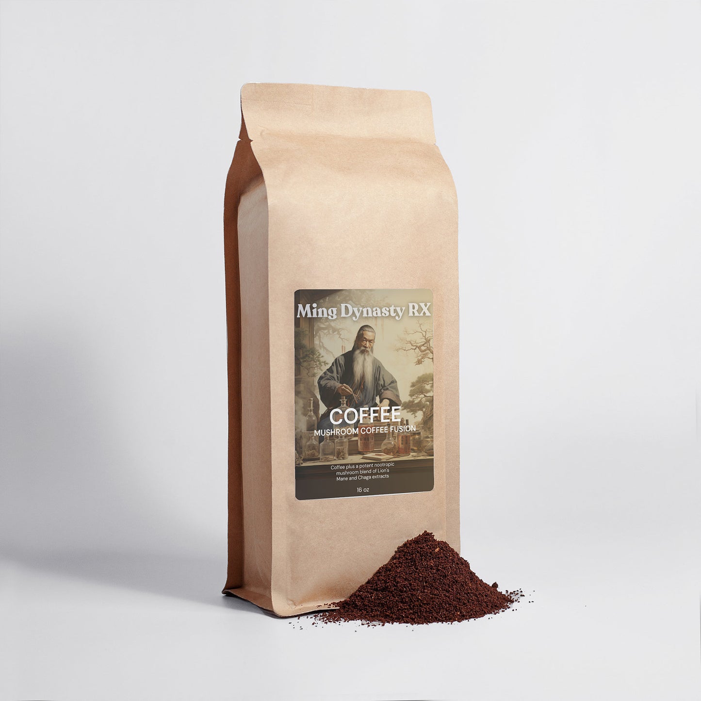 Mushroom Coffee Fusion - Lion’s Mane & Chaga 16oz